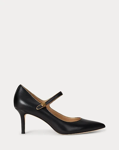 Lanette Metallic-Trim Mary Jane Pump