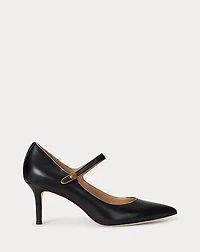 Lanette Metallic-Trim Mary Jane Pump