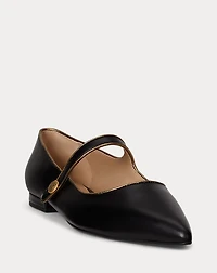 Londyn Metallic-Trim Leather Mary Jane