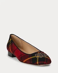 Emellie Logo Plaid Ballet Flat