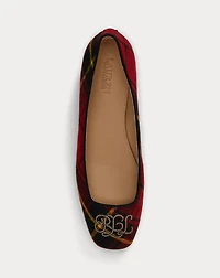 Emellie Logo Plaid Ballet Flat
