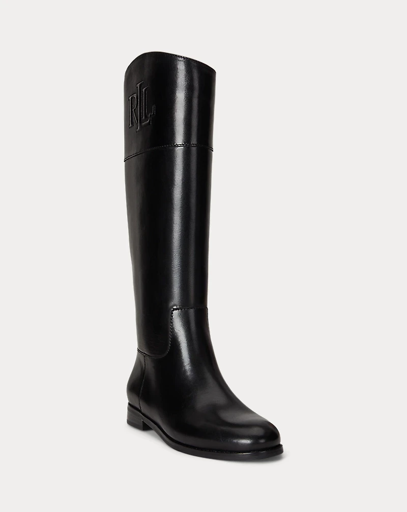 Justine II Burnished Leather Riding Boot