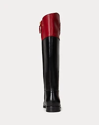 Justine II Two-Tone Leather Riding Boot