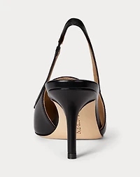 Khloe Leather Slingback Loafer Pump
