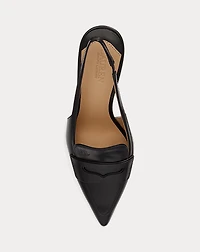 Khloe Leather Slingback Loafer Pump