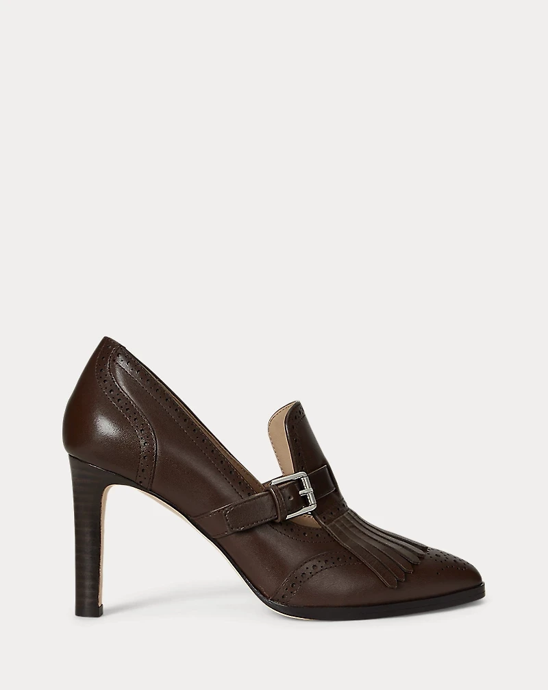 Colleen Perforated Calfskin Kiltie Pump