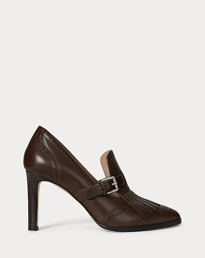 Colleen Perforated Calfskin Kiltie Pump