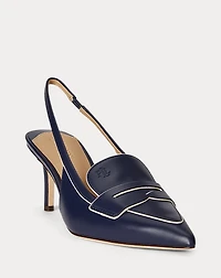 Khloe Two-Tone Slingback Loafer Pump