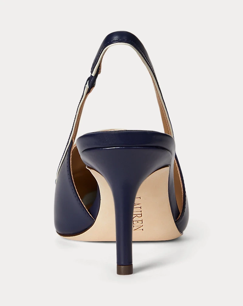 Khloe Two-Tone Slingback Loafer Pump