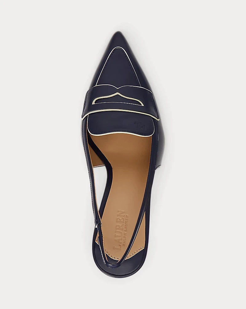 Khloe Two-Tone Slingback Loafer Pump