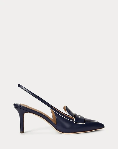 Khloe Two-Tone Slingback Loafer Pump