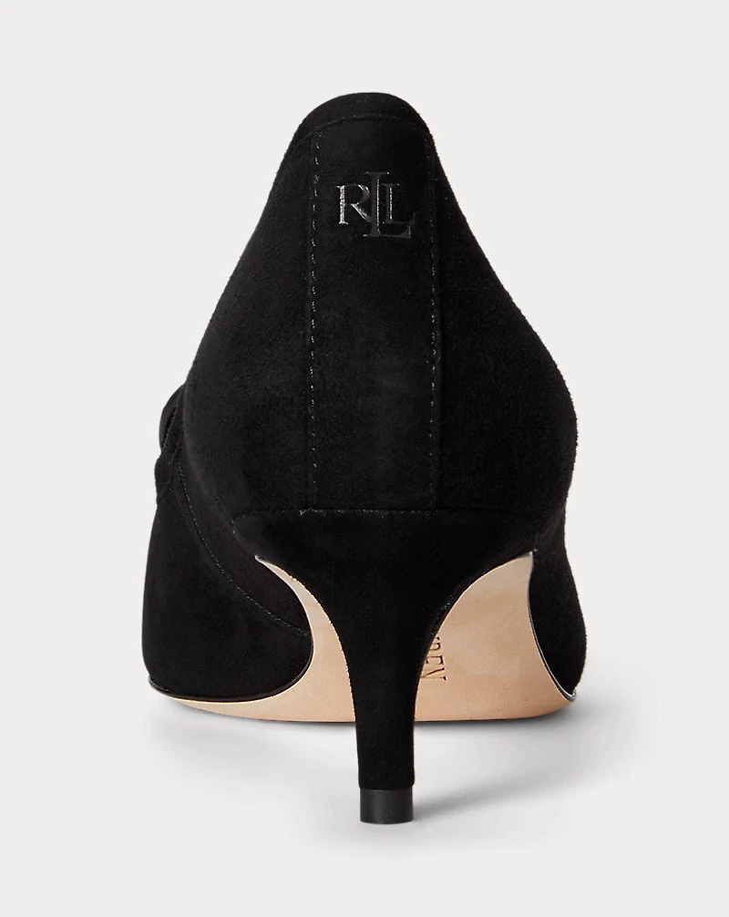 Adrienne Suede Kiltie Pump