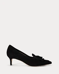 Adrienne Suede Kiltie Pump