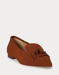 Londyn Sheep-Suede Kiltie Ballet Flat