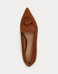 Londyn Sheep-Suede Kiltie Ballet Flat