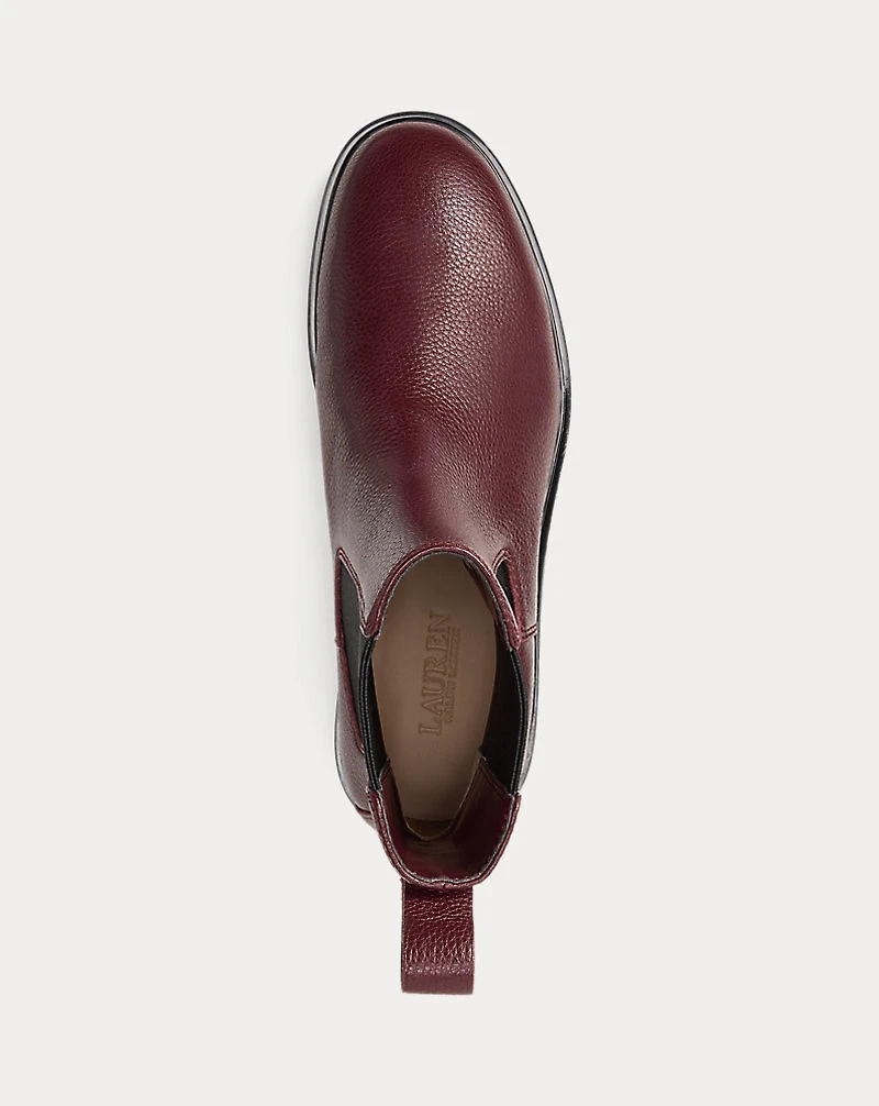 Allyson Pebbled Leather Bootie