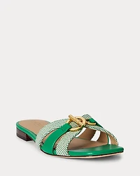 Blaike Cross-Dyed Canvas Slide Sandal