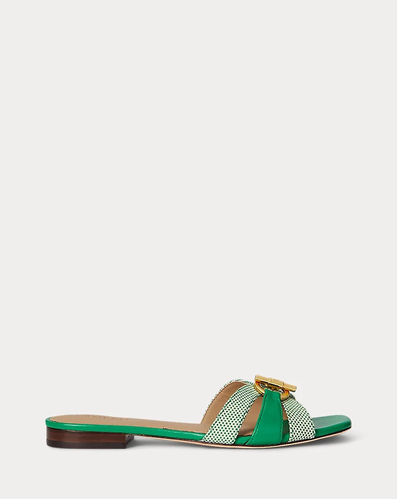Blaike Cross-Dyed Canvas Slide Sandal