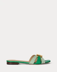 Blaike Cross-Dyed Canvas Slide Sandal