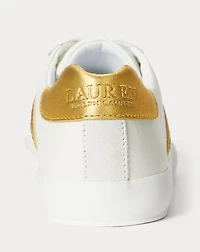 Braylee Metallic-Trim Leather Sneaker