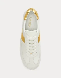 Braylee Metallic-Trim Leather Sneaker