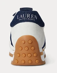 Dani Denim-Trim Leather & Suede Sneaker