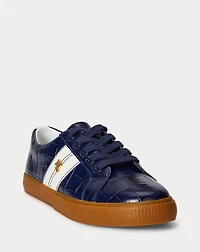 Janson II Croc-Embossed Leather Sneaker
