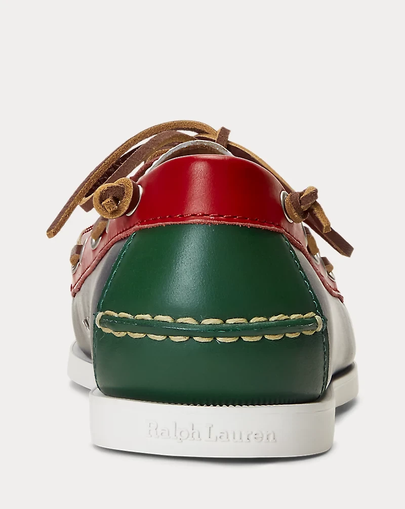 Merton Color-Blocked Leather Boat Shoe