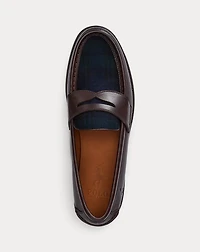 Alston Leather & Plaid Wool Penny Loafer