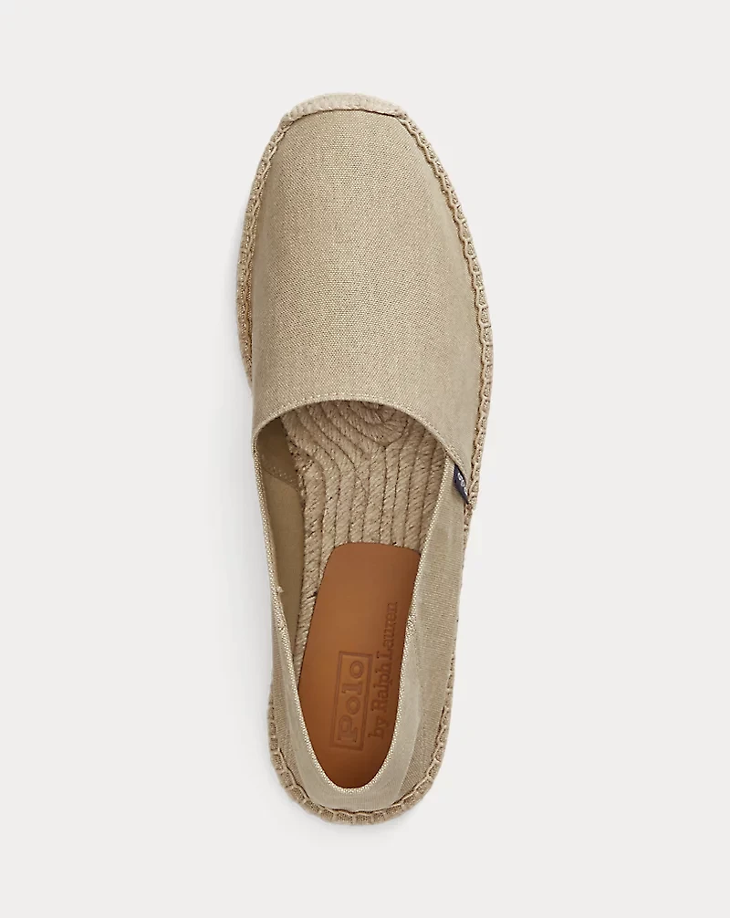 Cevio Washed Canvas Espadrille