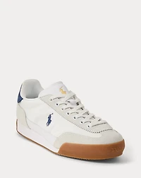 Leather-Suede Low-Top Sneaker