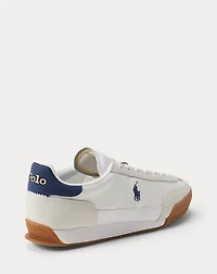 Leather-Suede Low-Top Sneaker