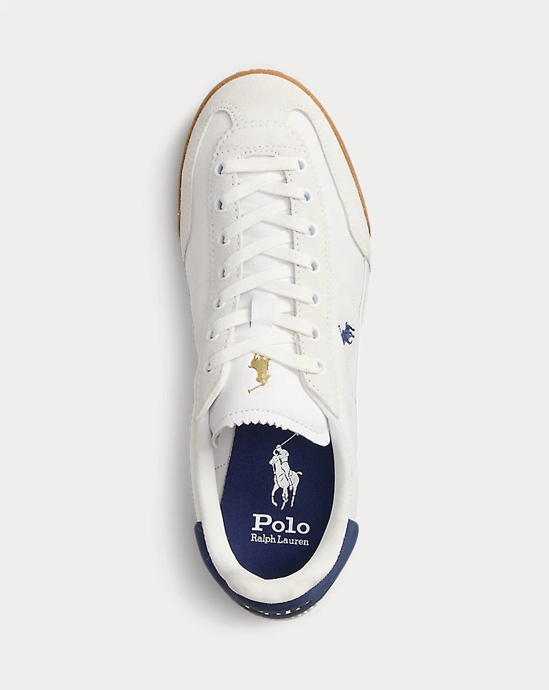 Leather-Suede Low-Top Sneaker