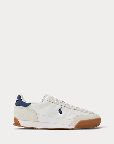 Leather-Suede Low-Top Sneaker