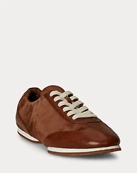 The Leather-Suede Pony Ballerina Sneaker