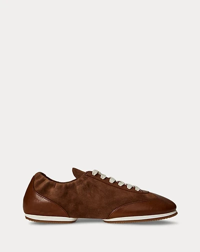 The Leather-Suede Pony Ballerina Sneaker
