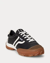 Treaded Leather Low-Top Sneaker