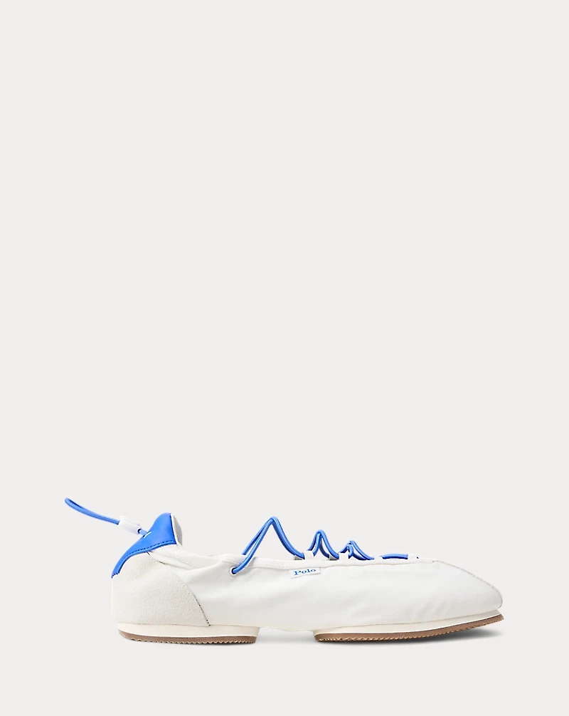 The Nylon Lace-Up Ballerina Sneaker