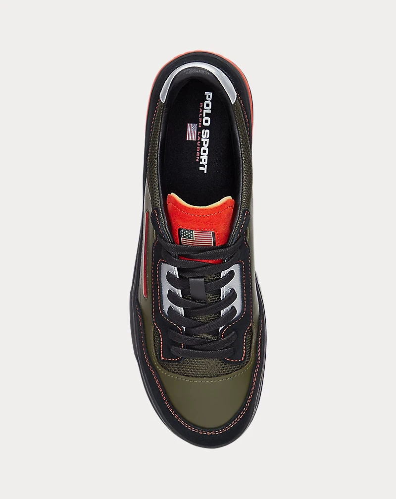 PS300 Leather-Paneled Sneaker