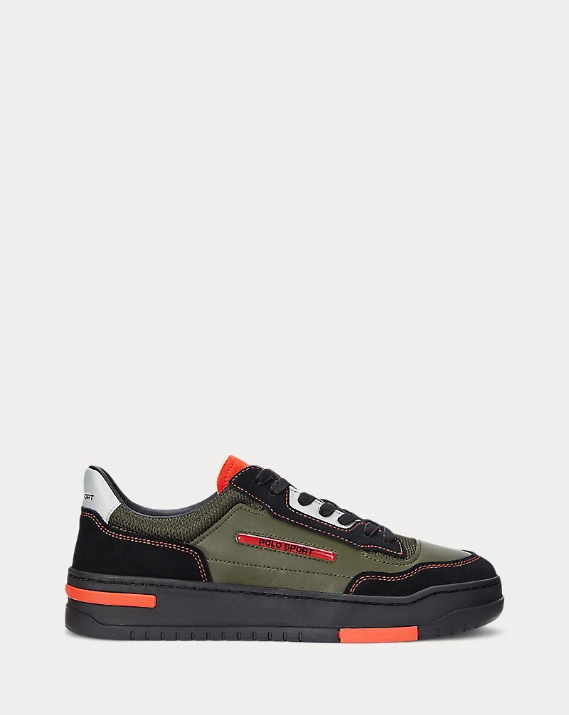 PS300 Leather-Paneled Sneaker