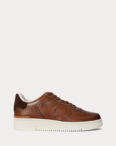 Masters Court Burnished Leather Sneaker