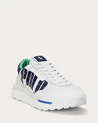 Train 89 Logo Leather & Oxford Sneaker