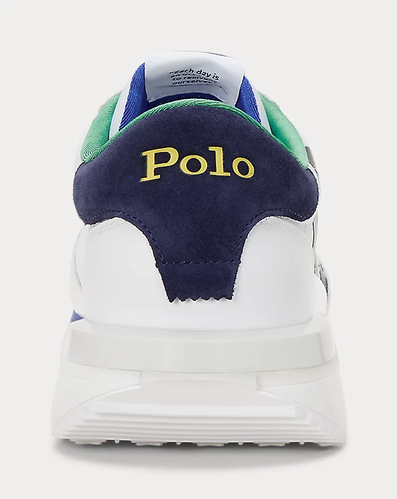 Train 89 Logo Leather & Oxford Sneaker