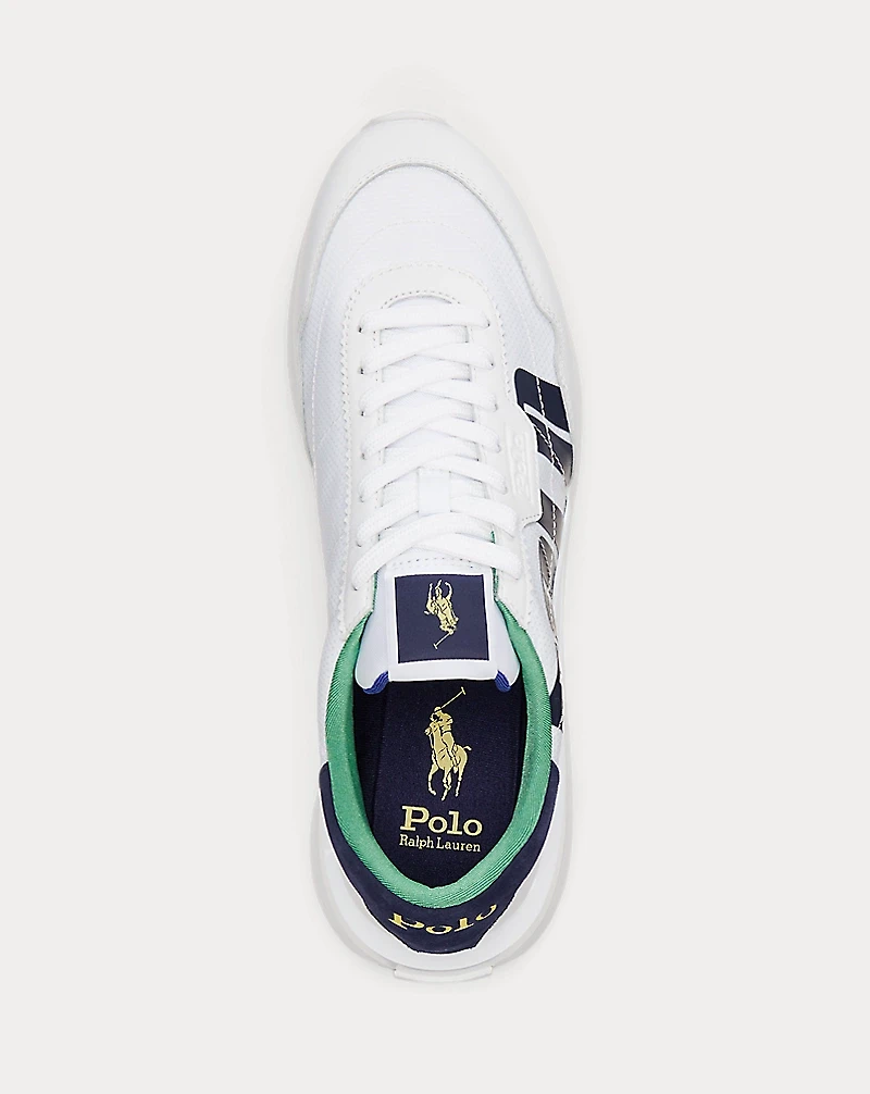 Train 89 Logo Leather & Oxford Sneaker