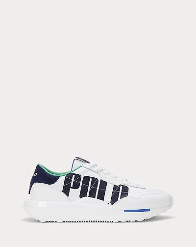 Train 89 Logo Leather & Oxford Sneaker