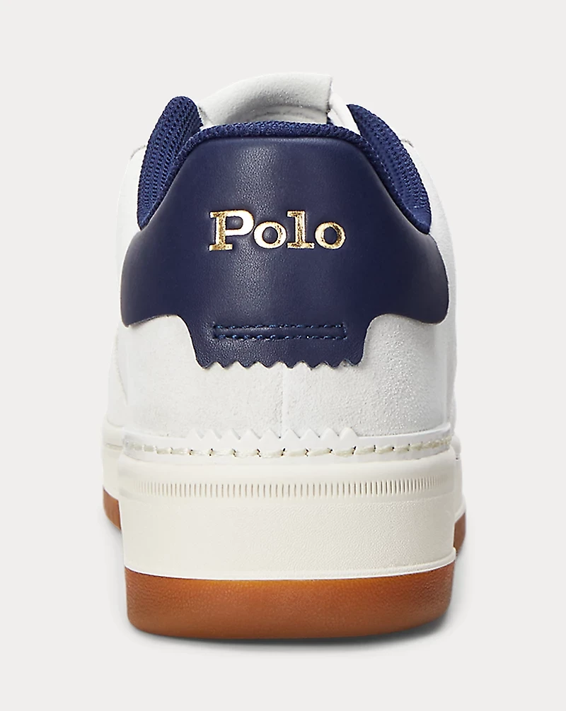 Masters Court Suede-Paneled Sneaker