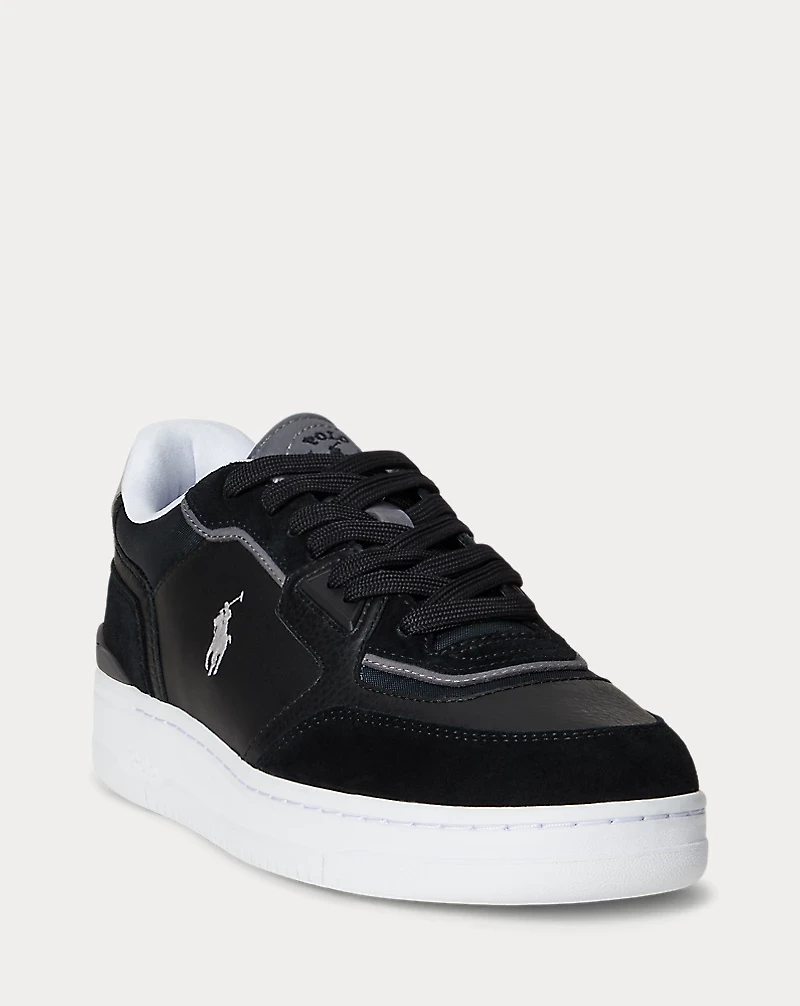 Open Masters Suede-Paneled Sneaker