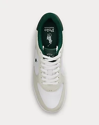 Masters Court Nubuck-Paneled Sneaker