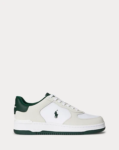 Masters Court Nubuck-Paneled Sneaker