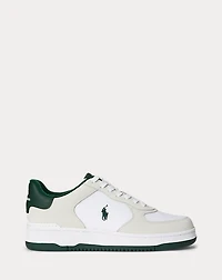 Masters Court Nubuck-Paneled Sneaker